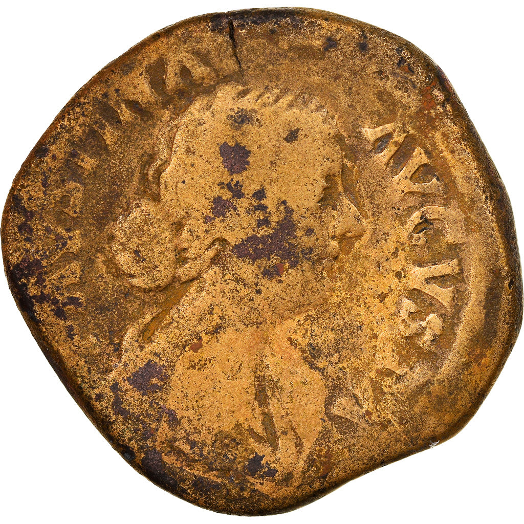Monedă, 
  
  Faustina a II-a, 
  
  Sestertius